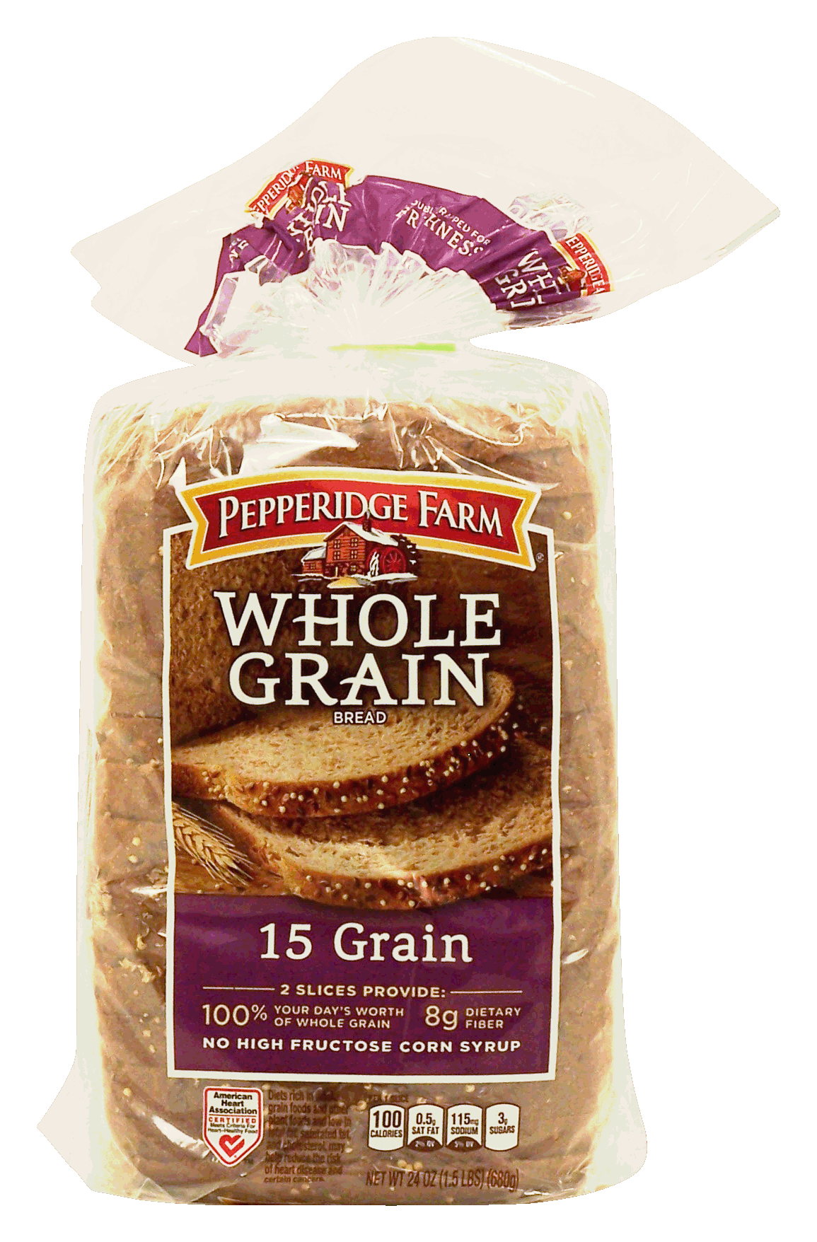 Pepperidge Farm Whole Grain 15 grain sliced bread Full-Size Picture